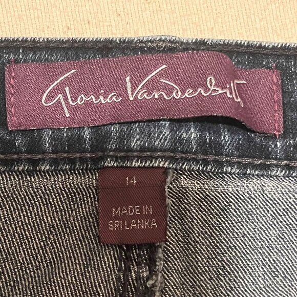 Gloria Vanderbilt Amanda Jeans Size 14 Short Classic Fit Denim Mid Rise Stretch - Picture 8 of 14